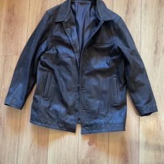 Mens Real Leather Jacket Size XL