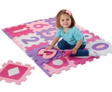 Pink foam playmat