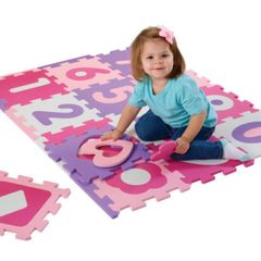 Pink foam playmat
