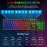Gaming Keyboard and Mouse Set with Headset, UK Layout, RGB Backlit Wired Keyboard, Ergonomic 4-Color LED Gaming Mouse, Over-Ear Headphones, Large Mousepad, USB Plug & Play for PC Mac PS5 Xbox Image 2