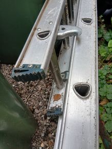 Ladder double extension aluminium ladder