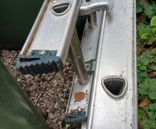 Ladder double extension aluminium ladder