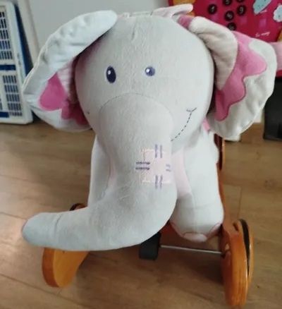 plush rocking horse elephant