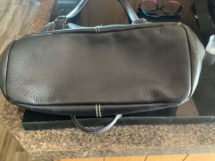 Fossil black leather shoulder bag