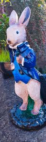 Hand painted garden ornament Peter the Rabbit