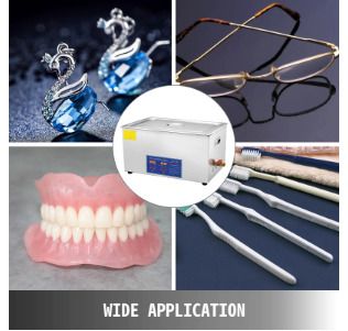15L  Ultrasonic Cleaner Heater Digital Timer Mini Portable Ultrasound Washing Machine Jewelry Lab
