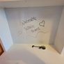 IKEA MICKE White Desk with Shelving Unit, Whiteboard & Storage - Excellent Condition Image 4