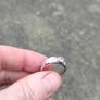 Sterling Silver Rub over CZ Solitaire ring Image 8