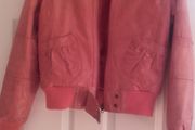 Orange leather jacket