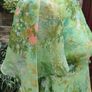 Vintage 70s John Bentley Irish Designer green chiffon Party dress size 6 or 8 Image 6