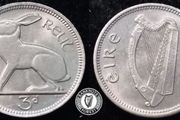 [#2530] - Ireland 1967 | Irish 3d | 3 Pence | Hare | KM.12a | MS