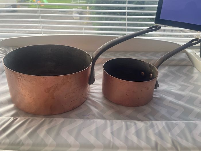 1950 copper pots