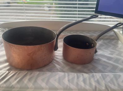 1950 copper pots