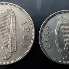 Ireland Unc 1968 Six Pence (6d) And Three Pence (3d)