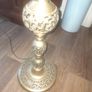 A Beautiful Genuine Old Brass Well Detailed Standard Lamp Image 4