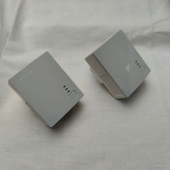 TP Link TL PA411 AV500 500Mbps Nano Powerline Adapter Twin Pack