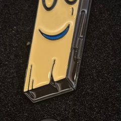 Plank ,  pin back badge.
