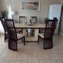 Solid Marble table with 6 chairs Image 2