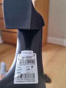 Black strappy heels from next