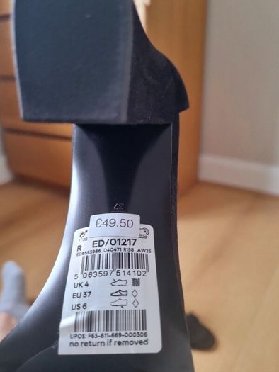 Black strappy heels from next