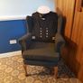 Queen Anne wingback chair / Quirky Ships Commander's uniform. Image 3