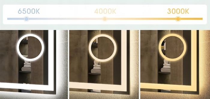 LED Bathroom Mirror Dual LED Speakers Antifog Bluetooth Fog Free Makeup Cosmetic Zoom x5 Vanity 80x60cm or 60x80cm Horizontal Vertical Cold Warm Neutral Bright Light