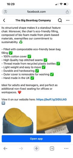 Set of bean bags from The Bean Bag Company