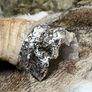 1 Rams Horn Soldered to a Quartz Geode Crystal Hone Decor Decoration Alter Image 10