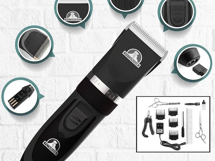 NEW SALE | Professional Dog Grooming Kit - Rechargeable, Cordless Pet Grooming Clippers & Dog Grooming Accessories, Low Noise & Suitable Dog Clippers