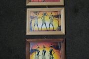 3 pictures in frames