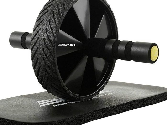 NEW SALE | Ab Roller Abdominal Wheel with Extra Thick Knee Mat - Non-slip Exercise Wheel for Core Ab Wheel Roll Ups Gym Fitness Strength Training Ab Cruncher