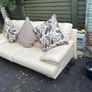 cream leather suite Image 2
