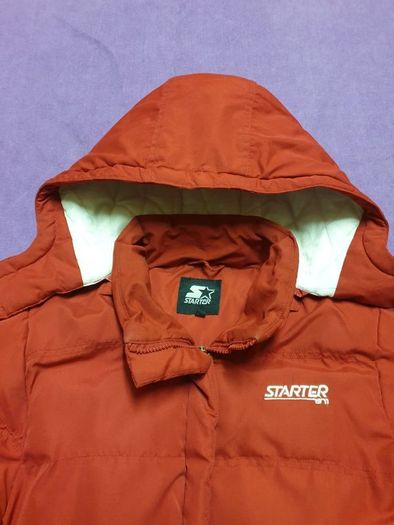 Womens STARTER padded puffer jacket coat size 10 medium detachable hood