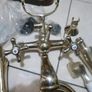 Vintage Retro Antique Plated Brass Bathroom Clawfoot Bath Tub Hand Shower taps Basin & Bath Shower Mixer (never used) Image 2