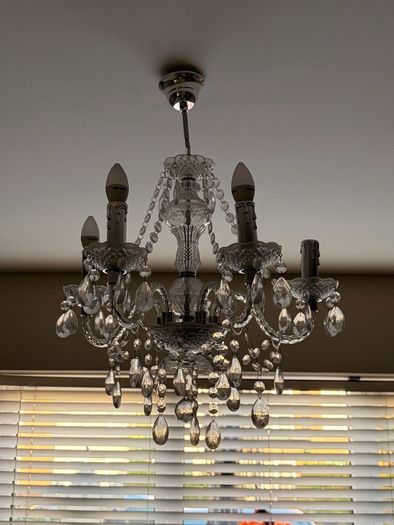 5 Arm Chandelier x2