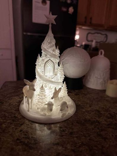 Christmas tree ornament with deer