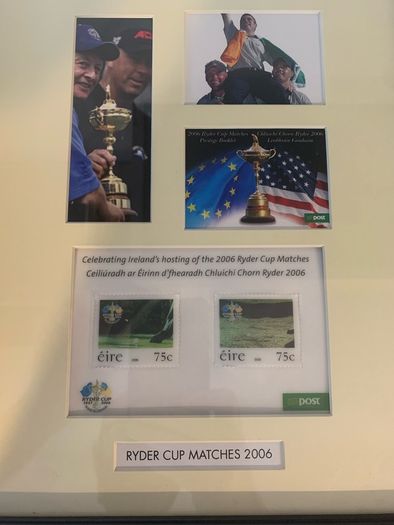 Ryder Cup 2006 Official An Post Framed Stamp Set