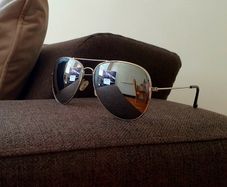 Aviator Sunglasses with Hard Case