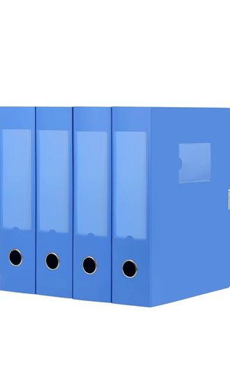 Black A4 Plastic File Boxes (6)
