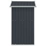 Garden Shed Anthracite 126x97.5x177 cm Galvanised Steel Image 4