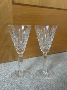 A Pair of Vintage Waterford Crystal Maeve Sherry Glasses