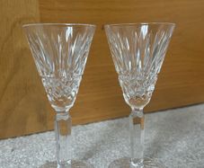 A Pair of Vintage Waterford Crystal Maeve Sherry Glasses