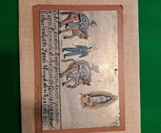 Mexican ex-voto (retablo) on tin