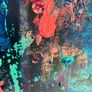 Large Original Abstract Painting Dublin Tropical Sea Seascape Surfing Theme Image 8