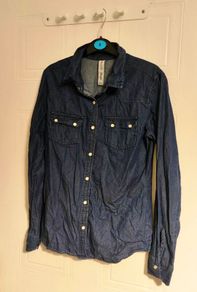 Zara Basic Denim Shirt Size S
