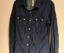 Zara Basic Denim Shirt Size S