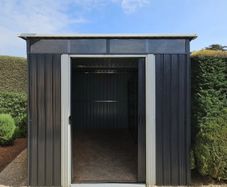 USED 8ft x 6ft Steel Pent Shed shedsDirectIreland