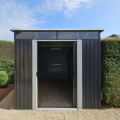 USED 8ft x 6ft Steel Pent Shed shedsDirectIreland