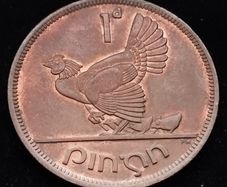 [#2647] - Ireland 1942 | Irish 1d | Irish One Penny  | KM.11 | UNC