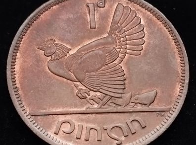 [#2647] - Ireland 1942 | Irish 1d | Irish One Penny  | KM.11 | UNC